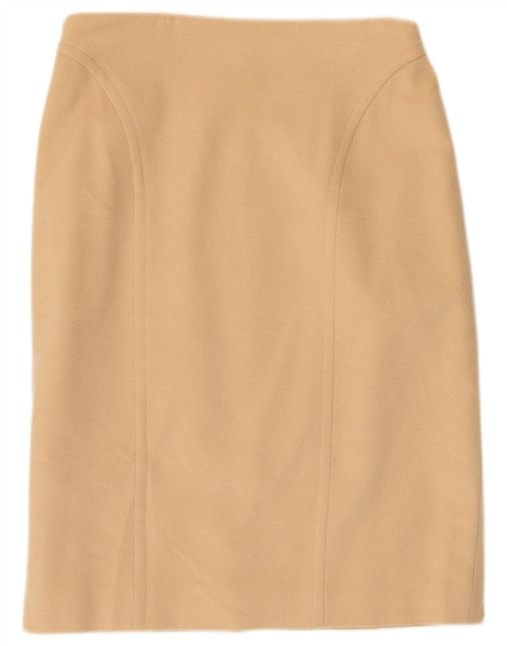 Юбка-карандаш женская Les Copains IT 46 Large W30 Бежевая шерсть