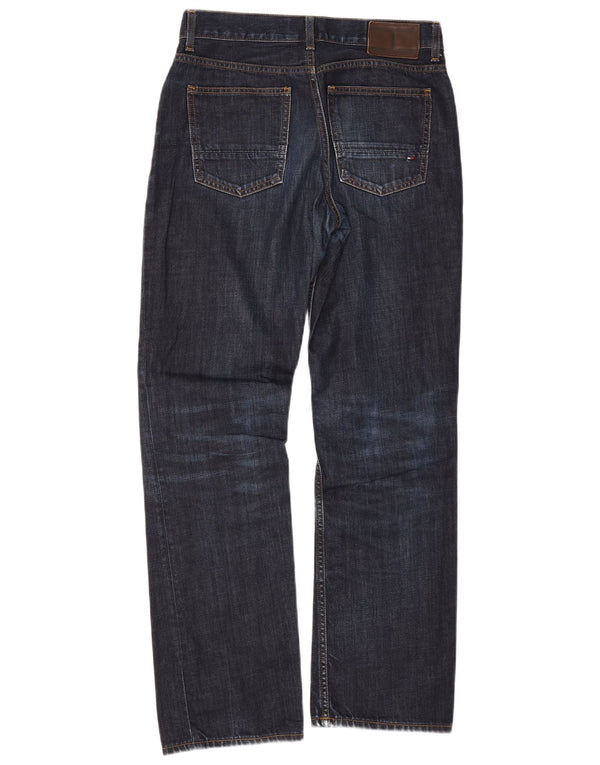 Мужские прямые джинсы Tommy Hilfiger W31 L29 темно-синие