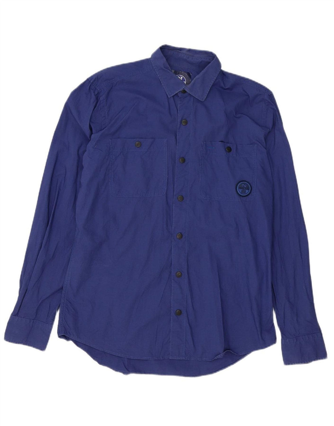 NORTH SAILS Mens Shirt Large Blue Cotton