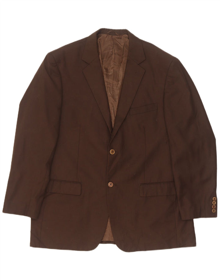 Мужской пиджак Pierre Cardin на 2 пуговицах IT 58 4XL коричневый
