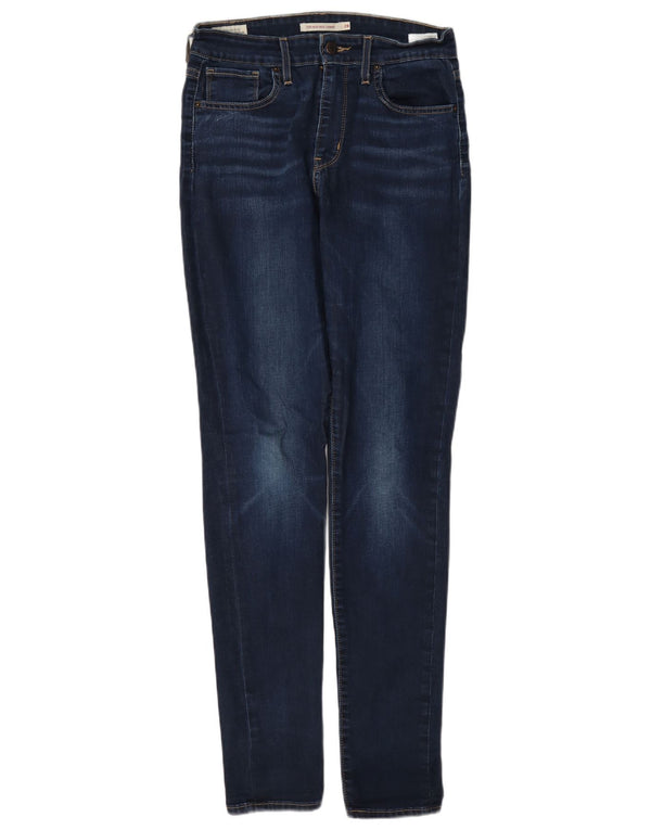 Женские джинсы скинни Levi's 721 с высокой посадкой W28 L32 Темно-синие, хлопок