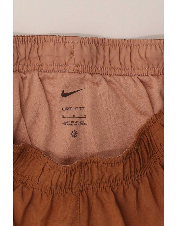 Женские спортивные шорты Nike UK 12, средний коричневый полиэстер