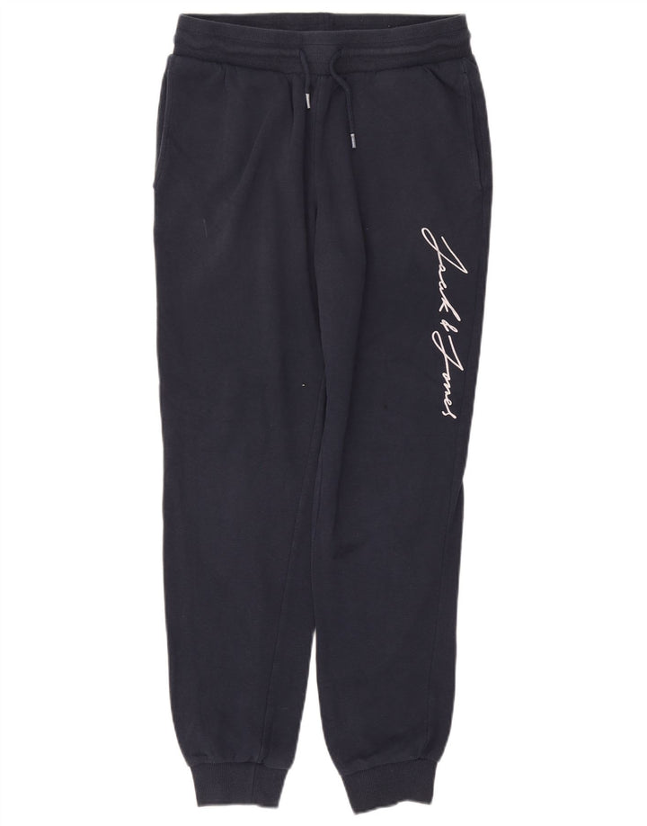 Мужские спортивные брюки с рисунком Jack & Jones, джоггеры, средние, темно-синие