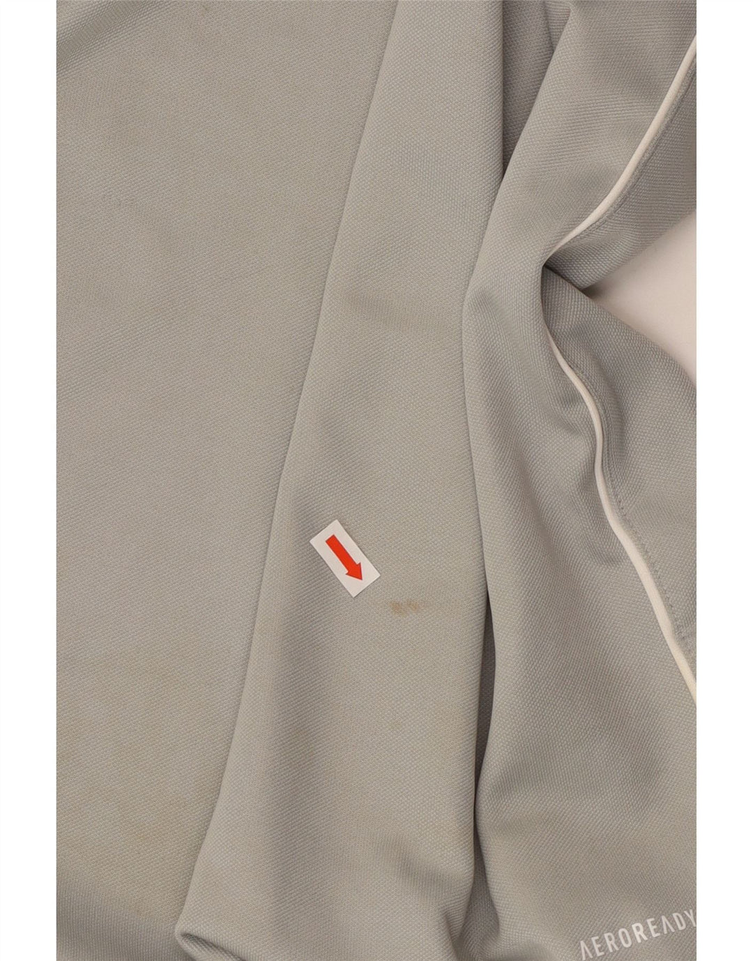 Мужской пуловер с воротником на молнии ADIDAS Aeroready, спортивный костюм, топ XL, серый полиэстер