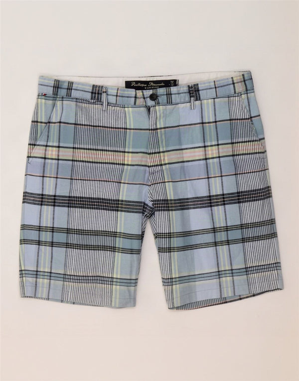 Мужские шорты чинос Tommy Hilfiger Thavar W36, большая синяя клетка, хлопок