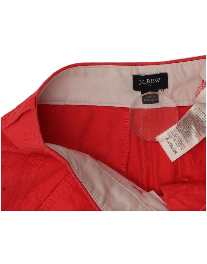 Женские шорты чинос J. CREW, размер США 4, маленький W30, красный хлопок