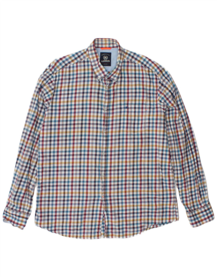 LERROS Mens Shirt XL Multicoloured Check Cotton