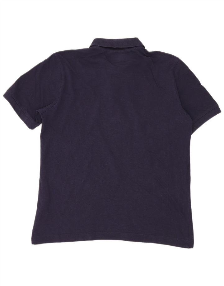 Мужская рубашка поло KAPPA среднего размера, темно-синяя, хлопок