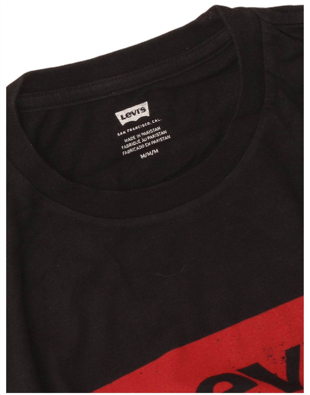 Мужская футболка с рисунком Levi's, средний черный
