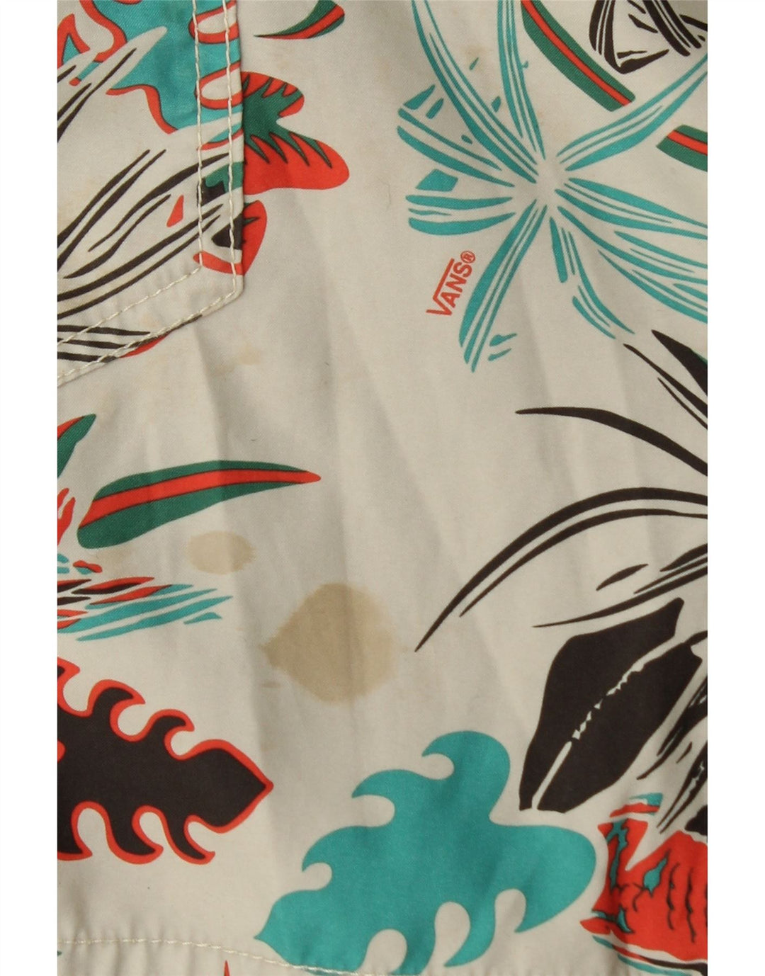 Мужские шорты для плавания Vans, полиэстер, белый цвет, средний размер