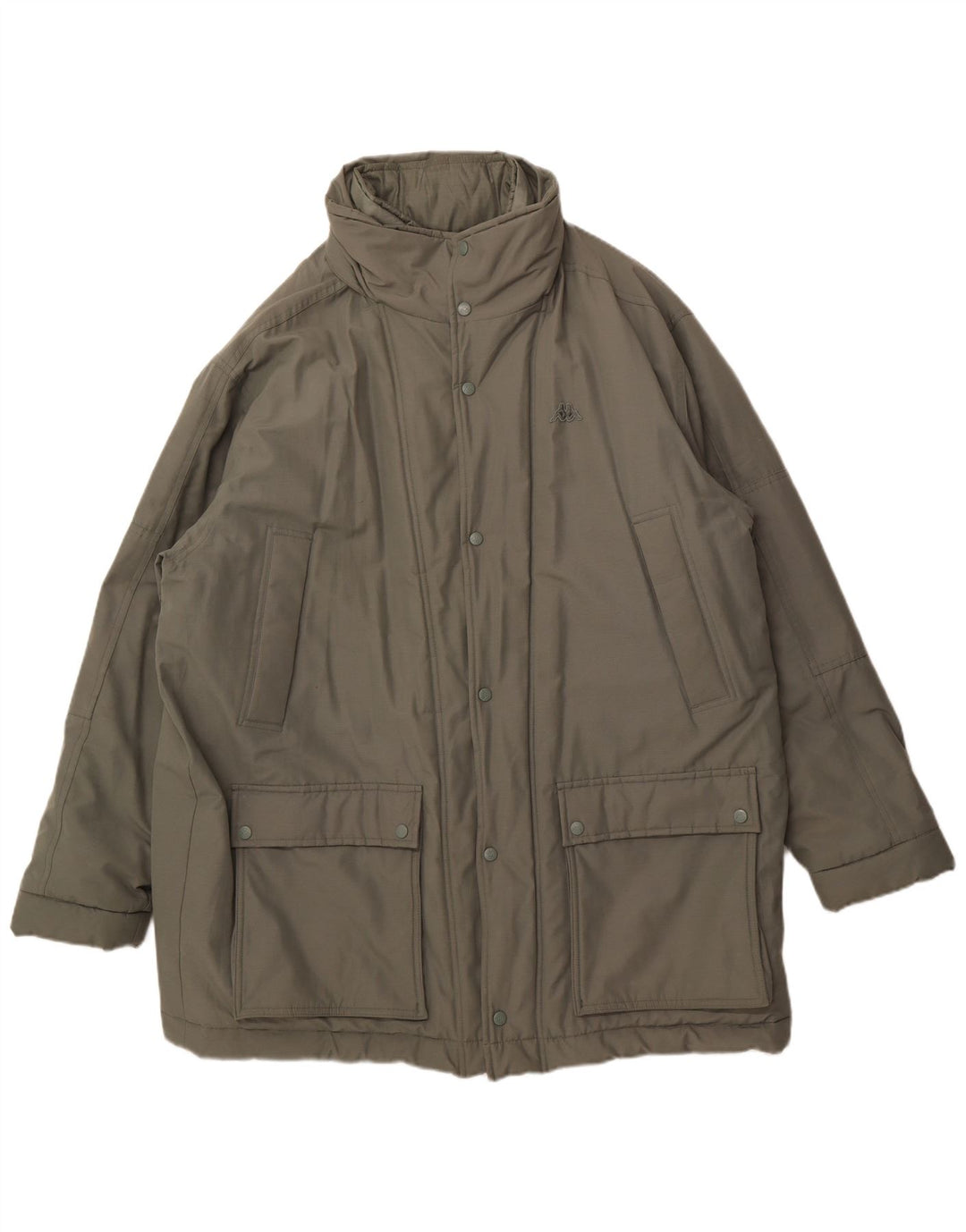 Мужская стеганая куртка KAPPA UK 44 2XL, зеленый хлопок