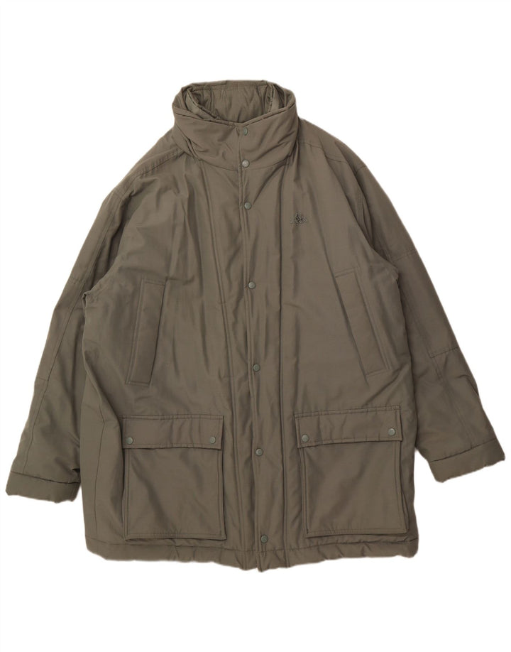 Мужская стеганая куртка KAPPA UK 44 2XL, зеленый хлопок