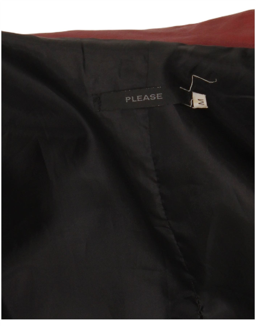 Пожалуйста, женская кожаная куртка UK 14, средний бордовый цвет