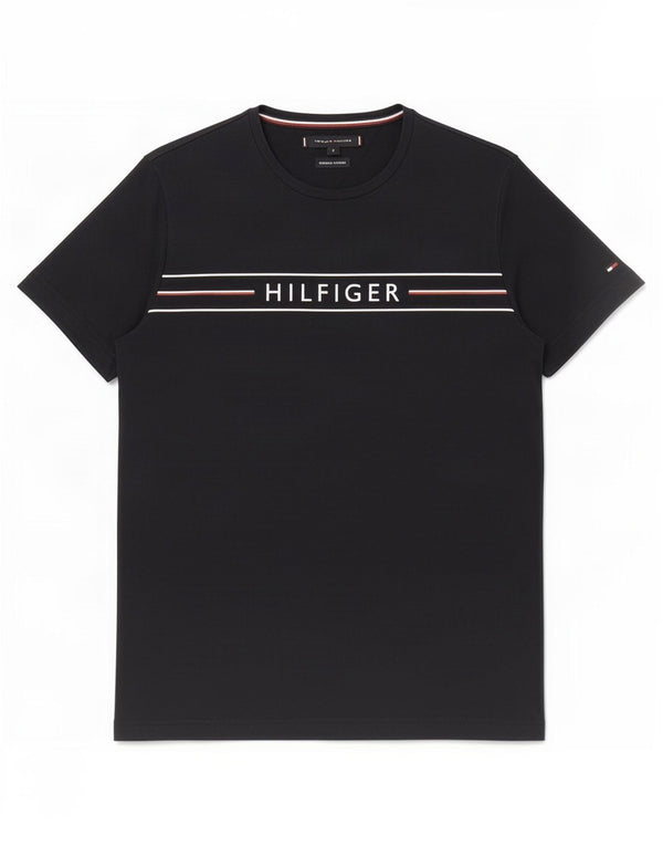 Мужская футболка с рисунком Tommy Hilfiger, маленький темно-синий хлопок