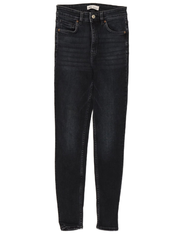 Женские джинсы скинни Zara EU 36 XS W26 L28 Темно-синие