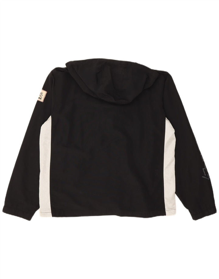 Мужская непромокаемая куртка с капюшоном и графикой MURPHY & NYE UK 36, маленькая, черная, с цветными блоками