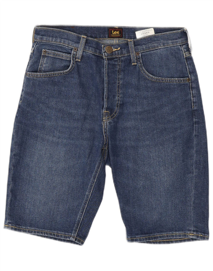 LEE Mens Denim Shorts W29 Medium Blue Cotton