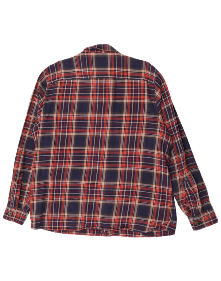 Crew Clothing Мужская фланелевая рубашка XL в разноцветную клетку из хлопка