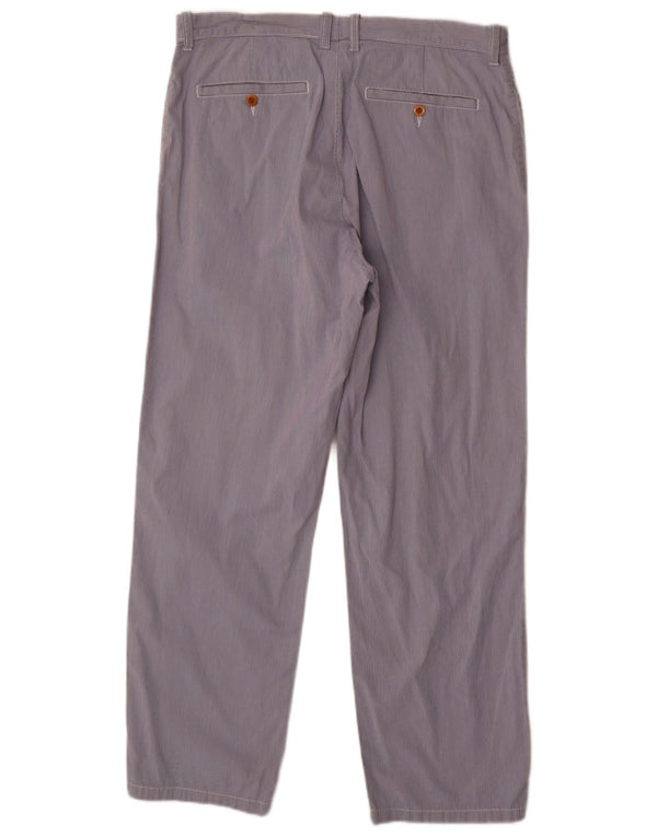 Мужские прямые брюки чинос J. Crew W36 L30 синие в тонкую полоску