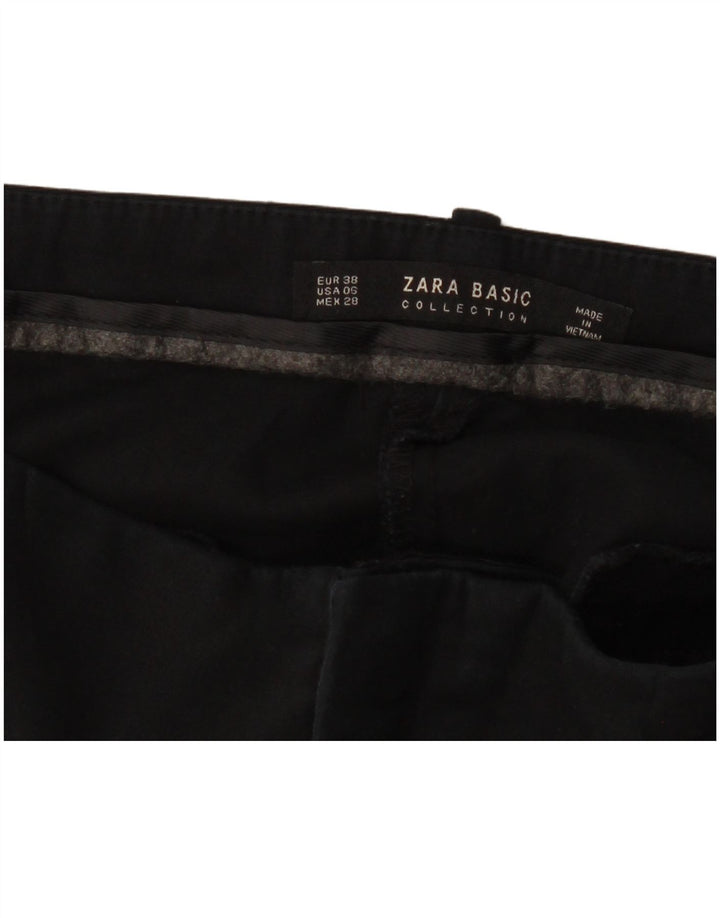 Женские узкие брюки чинос ZARA EU 38, маленькие W28 L27, черные
