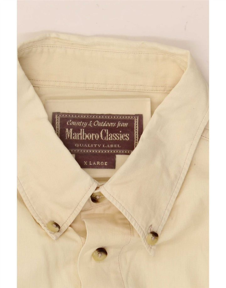 Мужская рубашка Marlboro Classics XL желтая