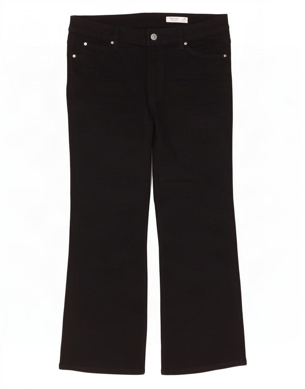 Женские укороченные джинсы Marks & Spencer The Eva Bootcut UK 16, большие W36 L27, черные