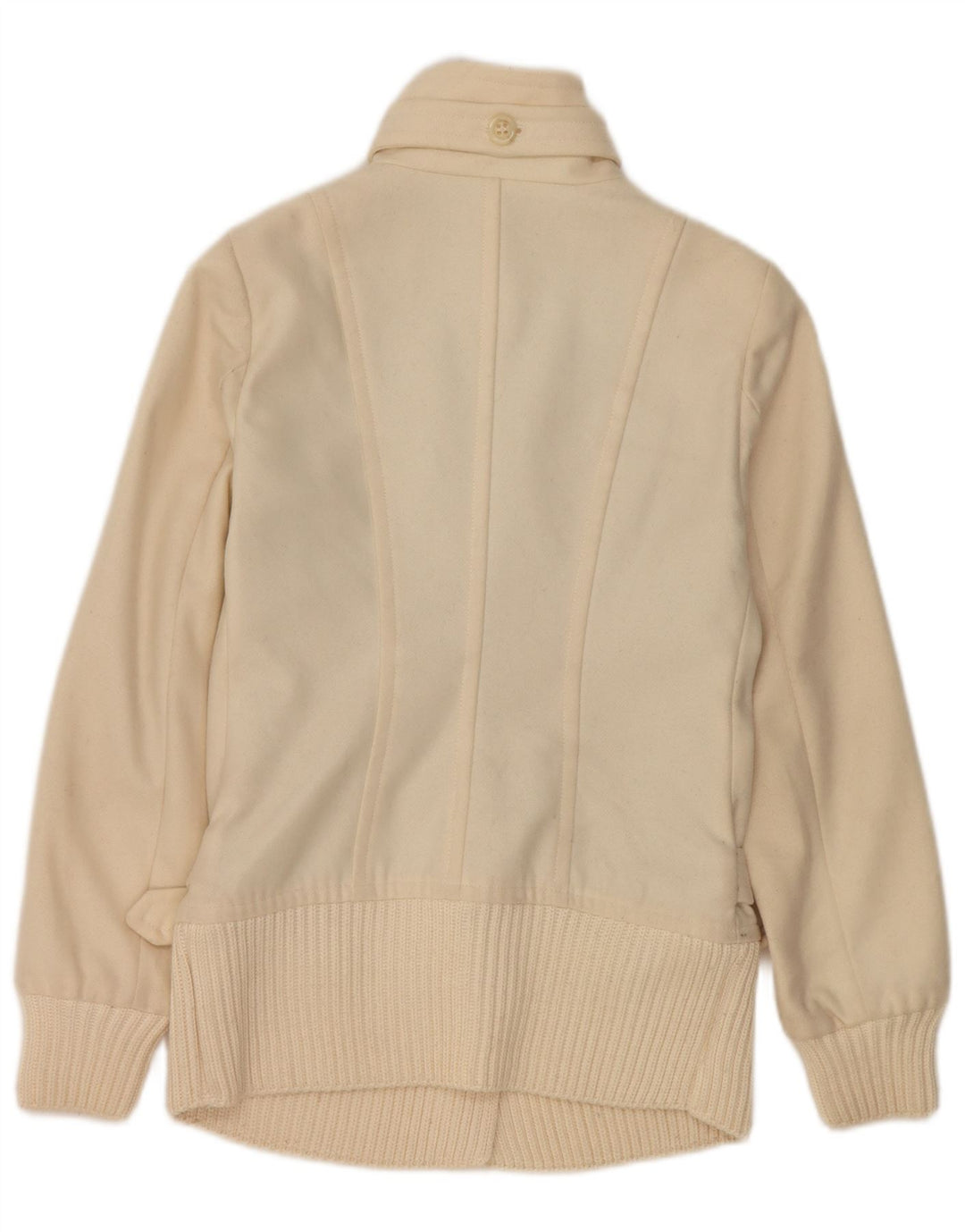 Женский бомбер Benetton IT 38 XS Off White Wool