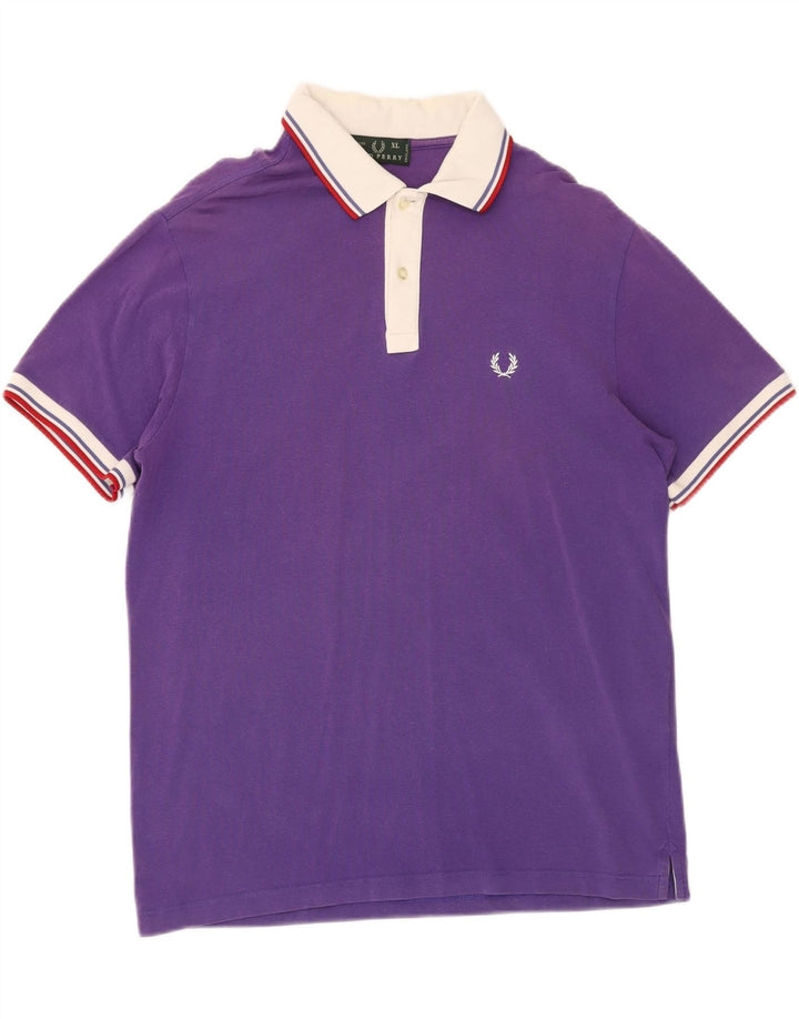 Мужская рубашка-поло FRED PERRY XL, фиолетовый хлопок