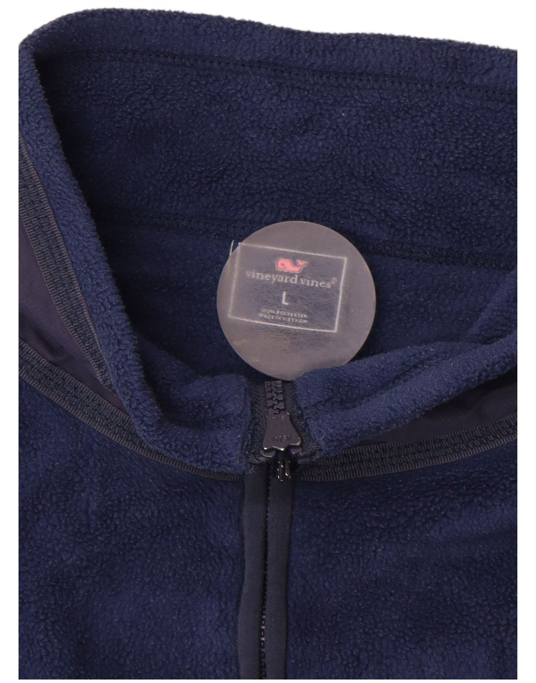 Мужской флисовый жилет VINEYARD VINES UK 40, большой размер, темно-синий, полиэстер