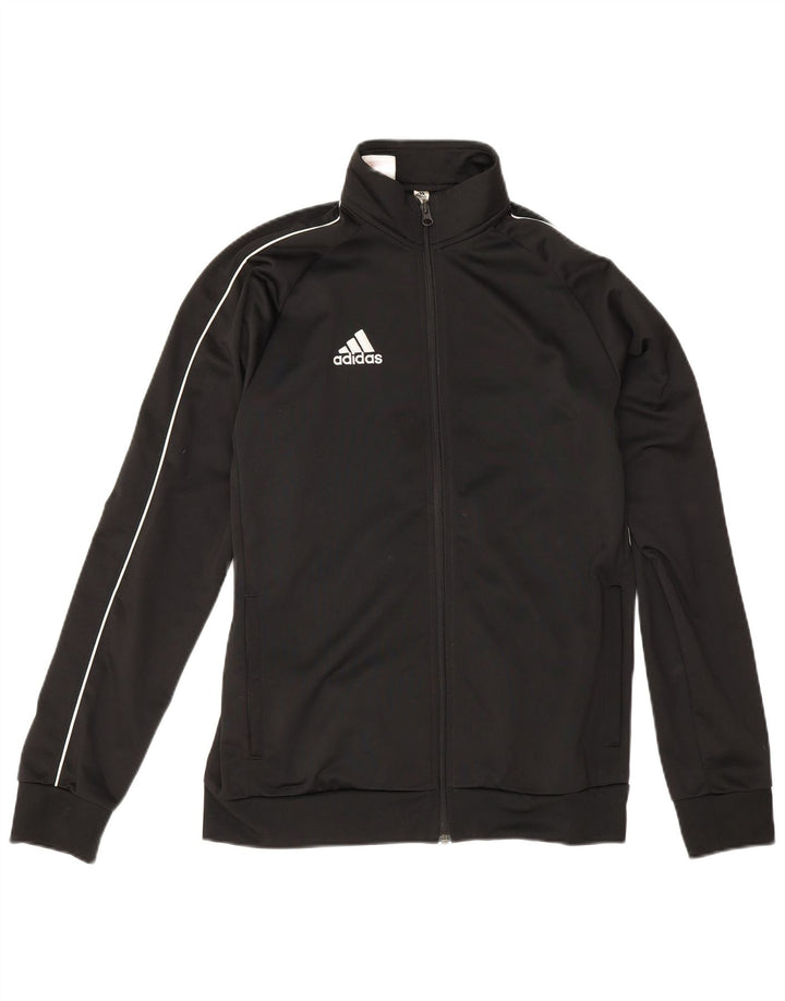 Спортивный костюм Adidas для девочек, верхняя куртка 15-16 лет, черный полиэстер
