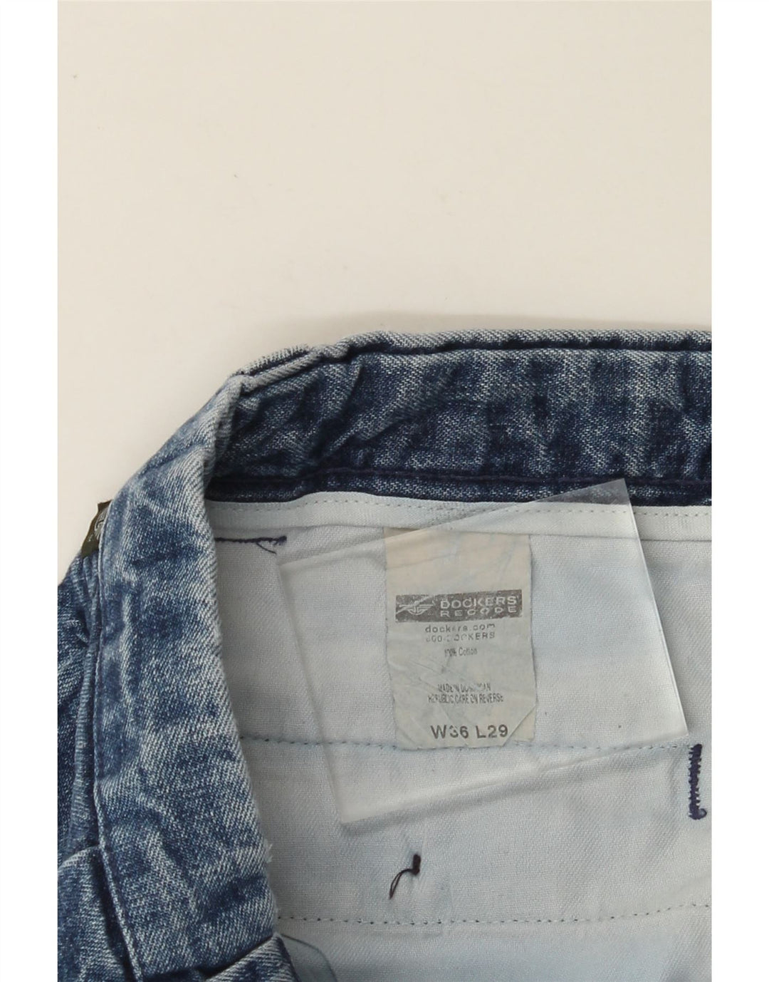 Мужские прямые джинсы DOCKERS W36 L29, синий хлопок