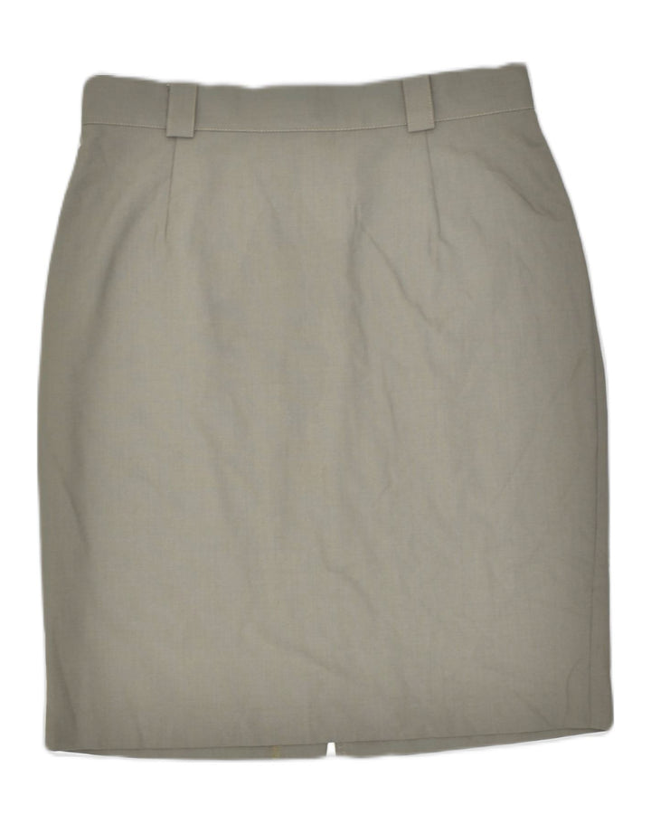 IDEA Womens Pencil Skirt IT 46 Large W30 Grey Cotton | Vintage | Thrift | Second-Hand | Used Clothing | Messina Hembry 