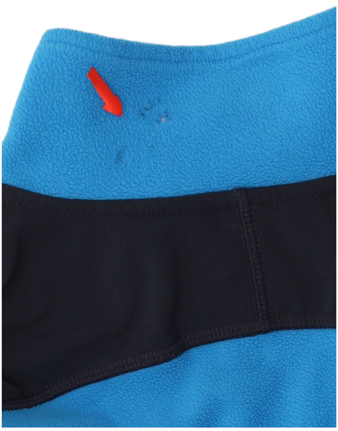 THE NORTH FACE Мужской флисовый джемпер с воротником на молнии, средний синий, цветные блоки