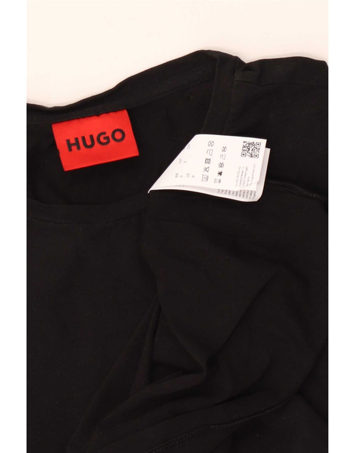 Мужская футболка Hugo Boss, маленький черный хлопок