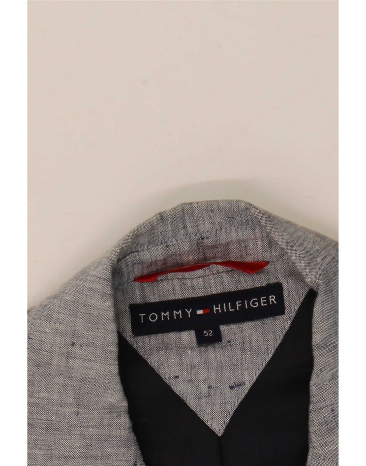 Tommy Hilfiger Мужской пиджак с 3 пуговицами IT 52 XL Серый в крапинку