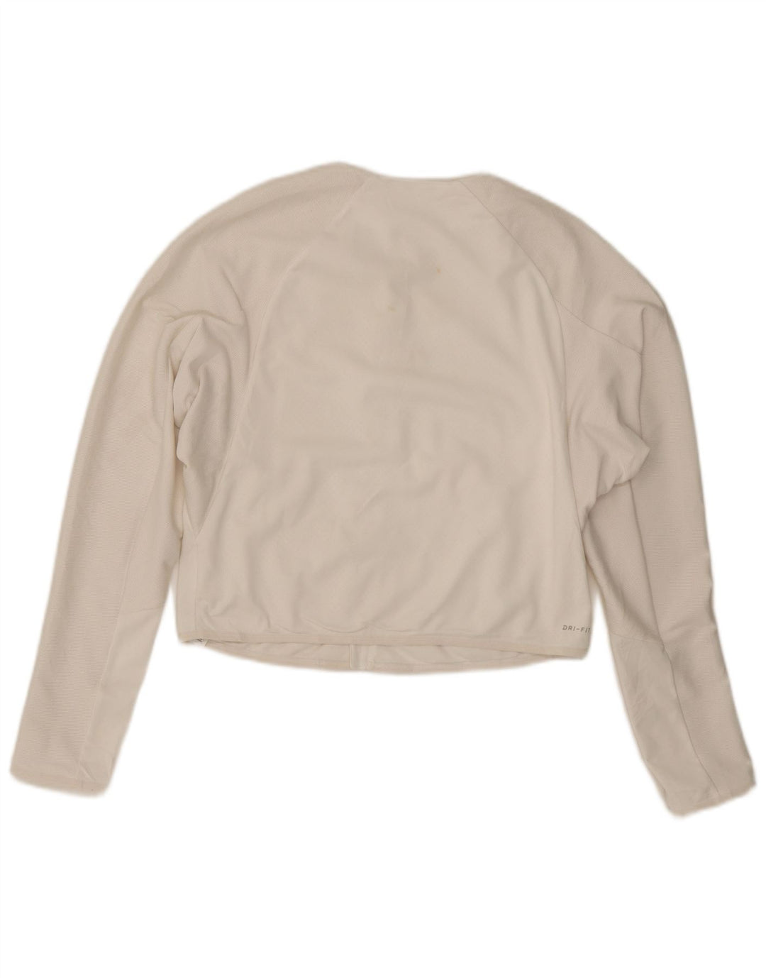 Женская укороченная спортивная куртка Dri Fit UK 16, большой белый полиэстер