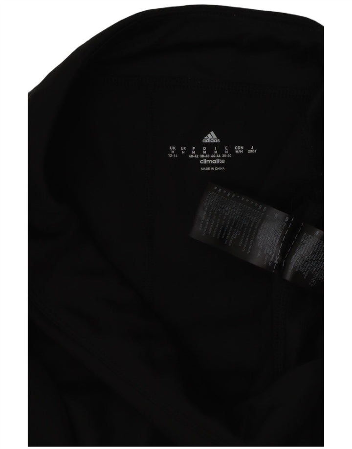 Женские леггинсы Adidas Climalite UK 12/14, средний черный полиэстер