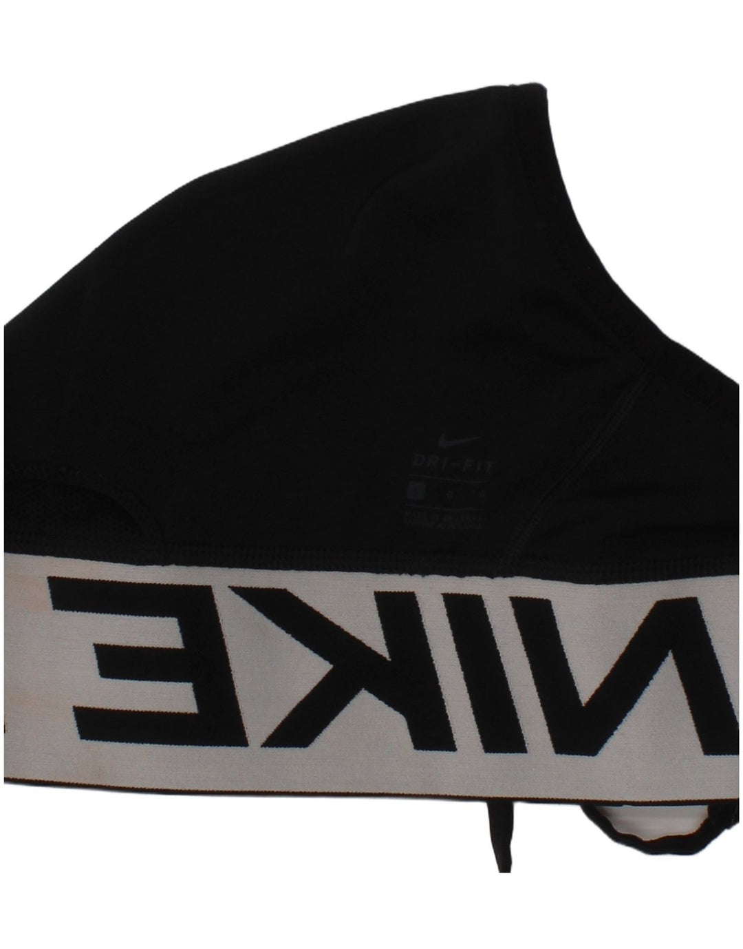 Женский спортивный бюстгальтер с графическим рисунком Nike Dri Fit, большой черный спортивный спортивный бюстгальтер из полиэстера