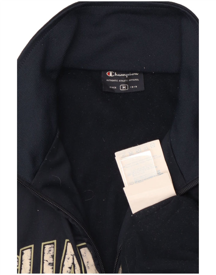 Мужской спортивный костюм CHAMPION с графическим рисунком, верхняя куртка, средний темно-синий полиэстер