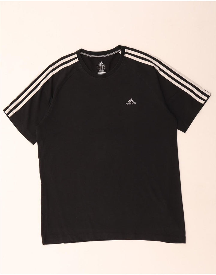 Adidas Mens Clima 365 Футболка Топ Средний Черный Хлопок