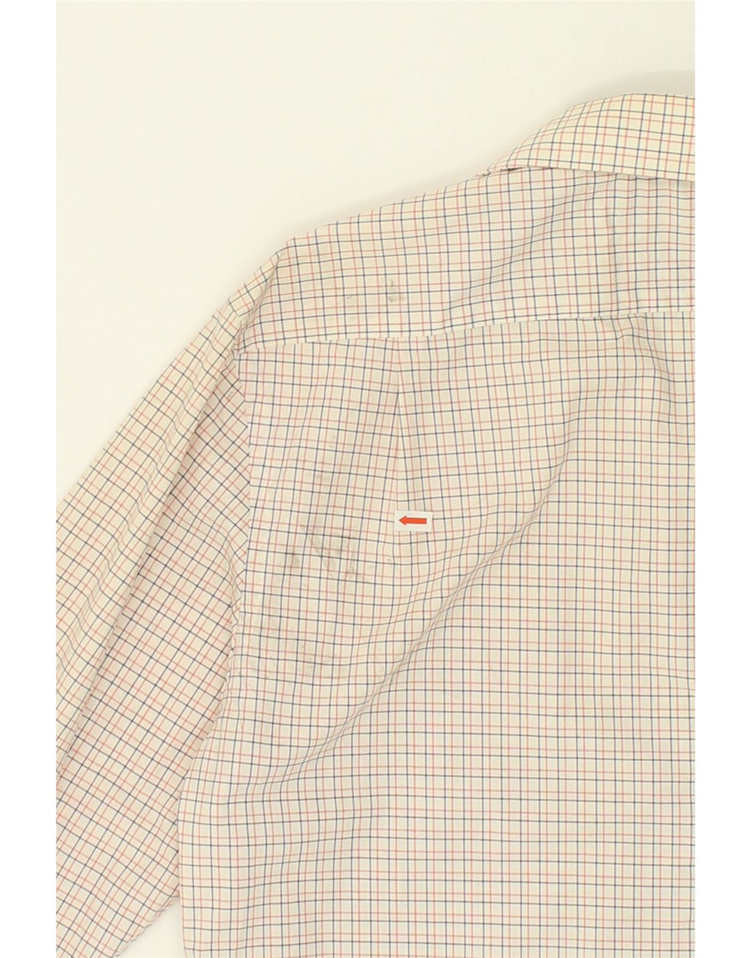 TOMMY HILFIGER Mens Wrinkle Free Shirt Size 15 1/2 Medium Beige Check Vintage Tommy Hilfiger and Second-Hand Tommy Hilfiger from Messina Hembry 