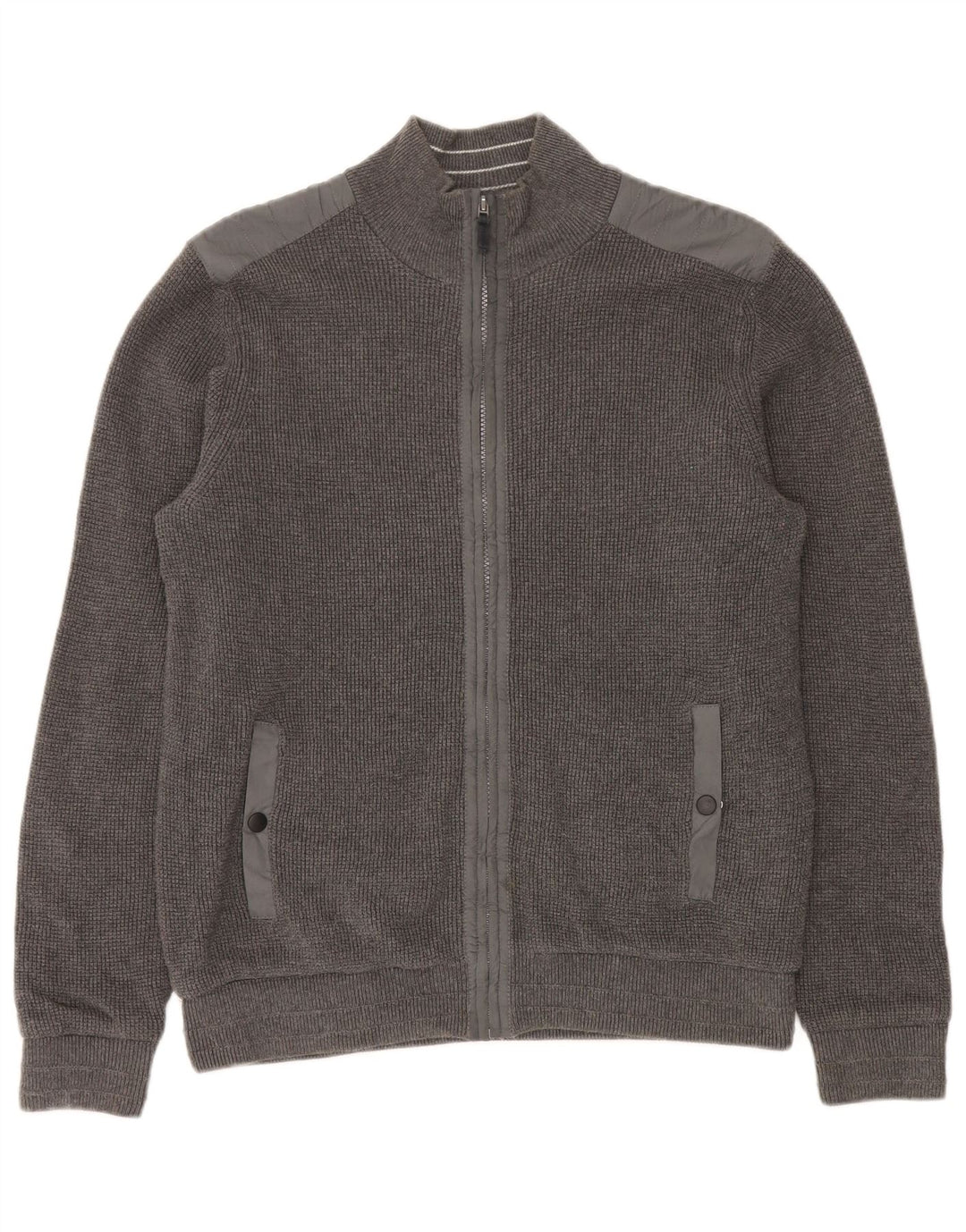 Мужской кардиган стандартного кроя Marks & Spencer Blue Harbour среднего серого цвета