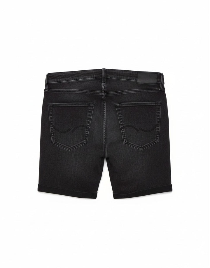 JACK & JONES Mens Denim Shorts Large W34 Black Cotton