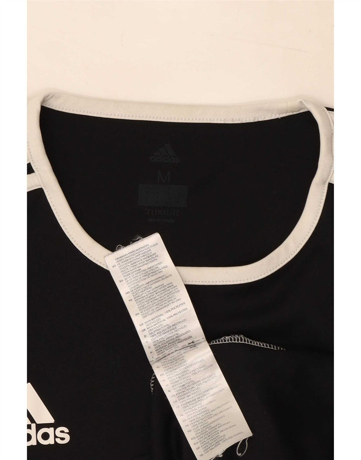 Мужская футболка Adidas Climalite Top Medium Black с цветными блоками из полиэстера