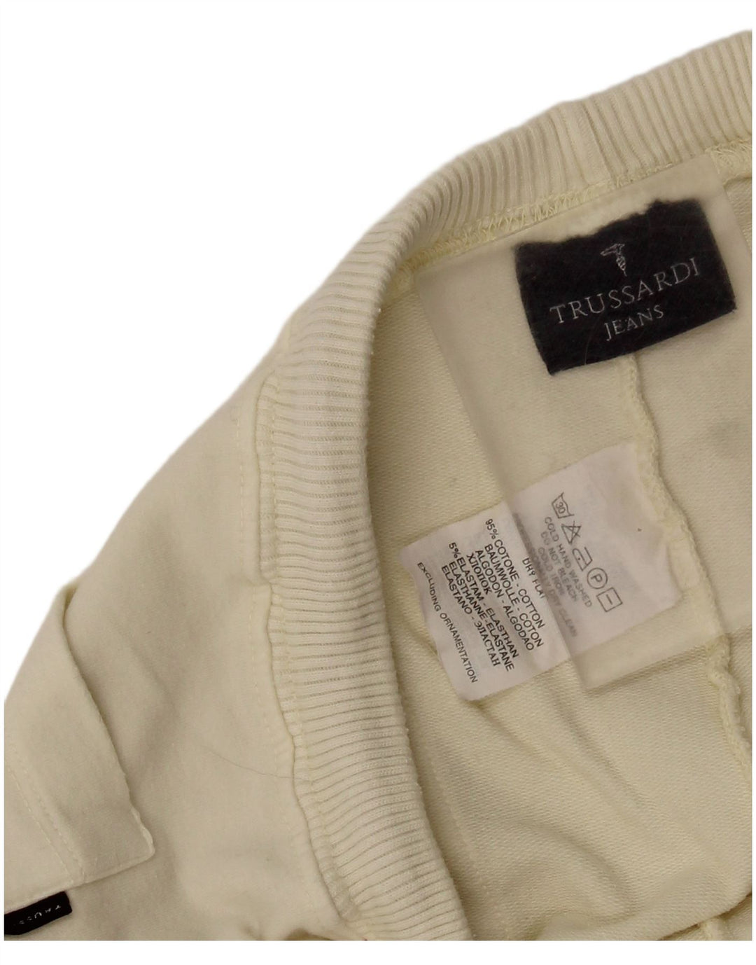 TRUSSARDI Женские спортивные брюки IT 44 Medium Off White Хлопок