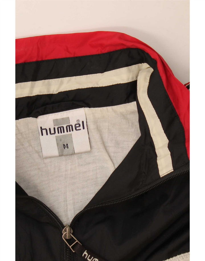 Hummel Мужской спортивный костюм-пуловер, верхняя куртка, средний черный, спортивный костюм с цветными блоками