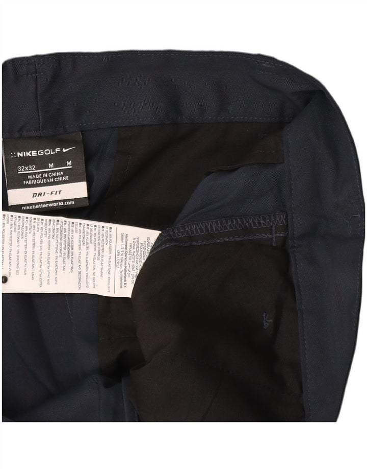 Мужские прямые брюки-чиносы Nike Dri Fit W32 L32 темно-синие из полиэстера