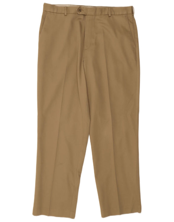 Мужские прямые костюмные брюки Dockers W36 L32, бежевый хлопок