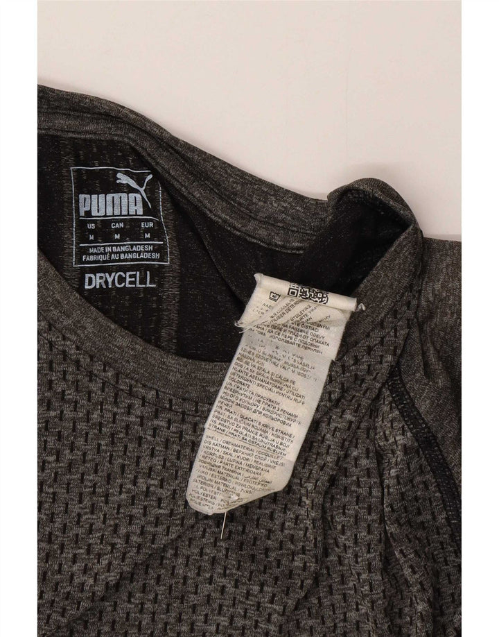 Мужская футболка Puma из полиэстера среднего серого цвета
