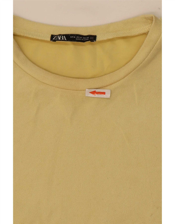 Женское платье прямого кроя Zara UK 14, средний желтый